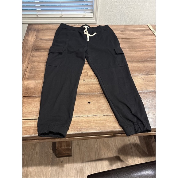 RSQ Other - RSQ Jogger Pants Men's Black Large Elastic Waist Casual Stretch